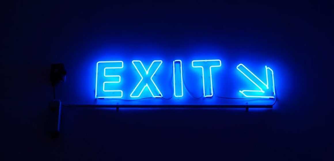 Neon Exit Small