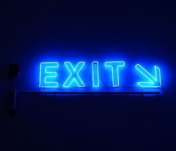 Neon Exit Small