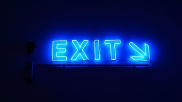 Neon Exit Small